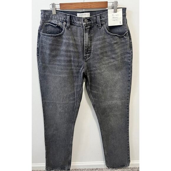 Abercrombie & Fitch the 90's skinny high rise jeans women's size 14 NEW! - Picture 1 of 5